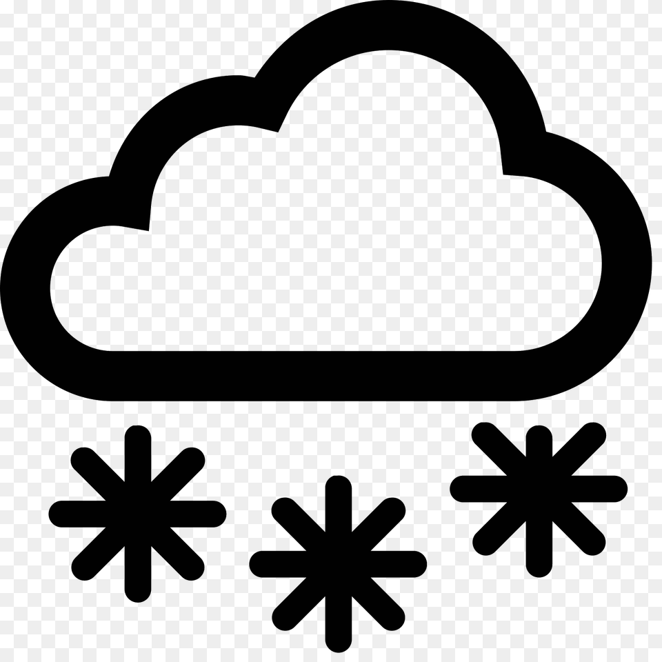 Snow Icon, Gray Png