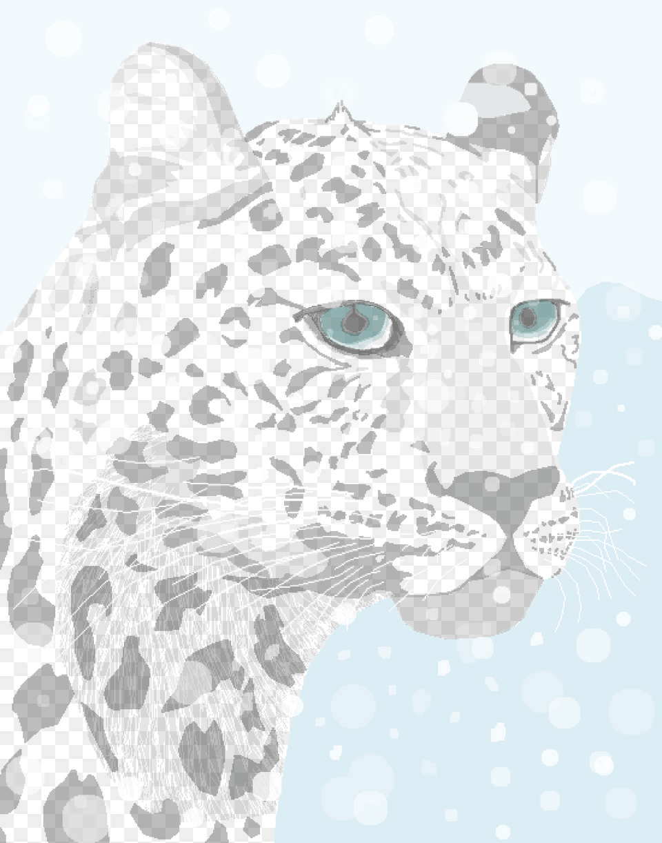 Snow Leopard Illustration, Animal, Mammal, Panther, Wildlife Free Png