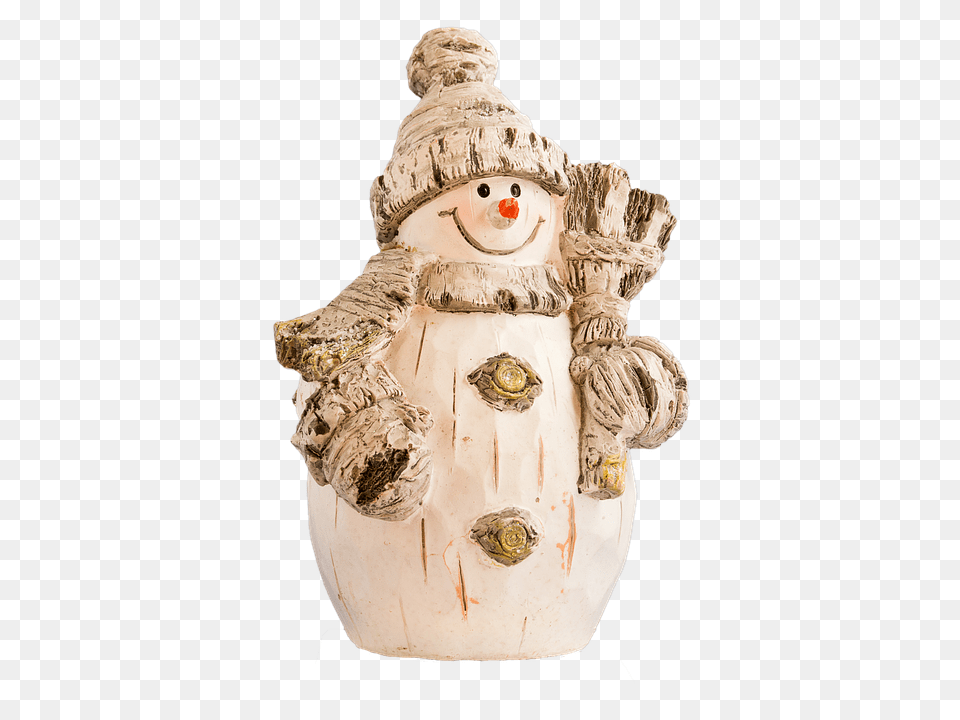 Snow Man Figurine, Nature, Outdoors, Snowman Free Png
