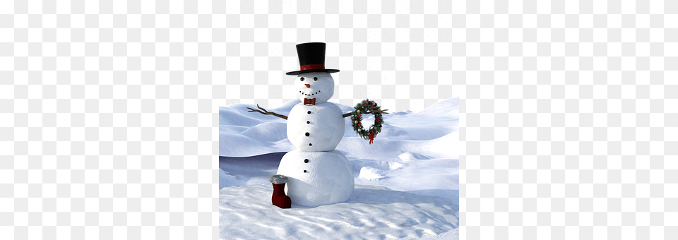 Snow Man Nature, Outdoors, Winter, Snowman Png Image