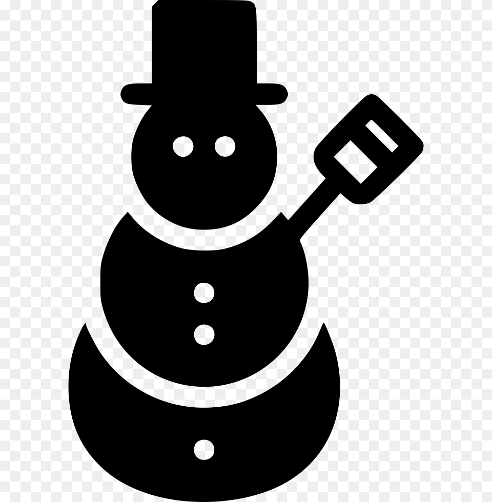 Snow Man Cartoon, Nature, Outdoors, Stencil, Winter Free Transparent Png