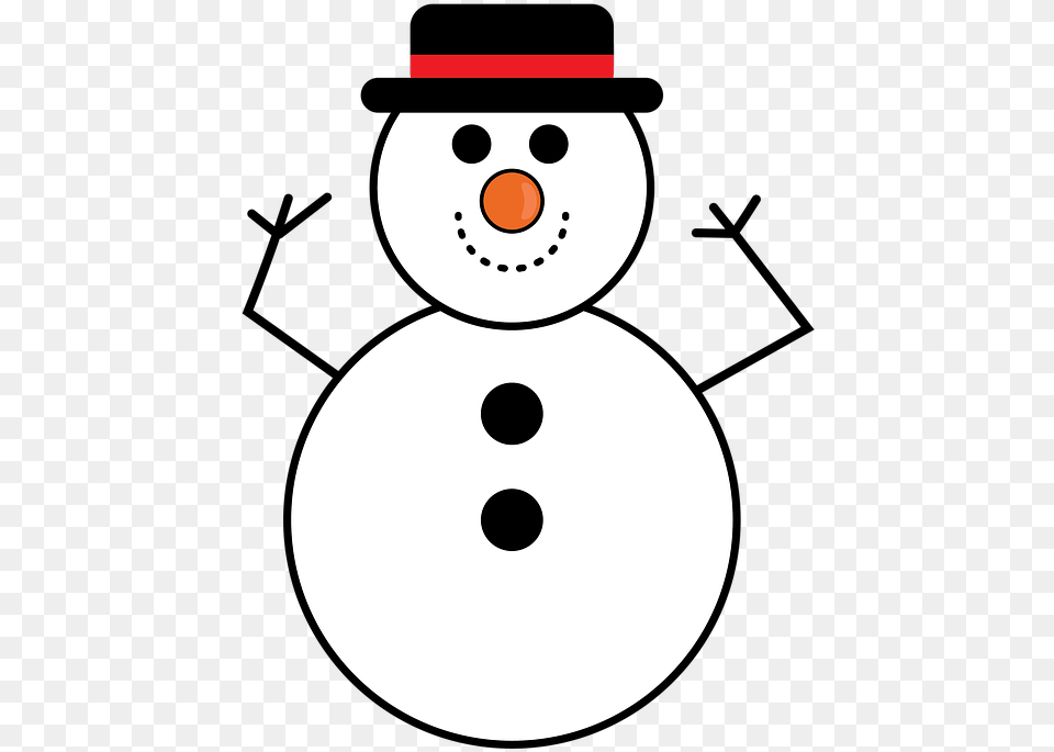 Snow Man Clip Art, Nature, Outdoors, Winter, Snowman Free Png