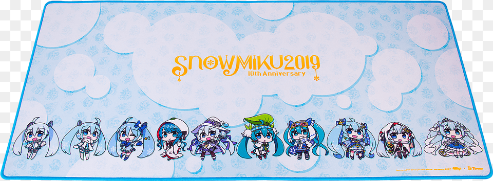 Snow Miku Mouse Pad, Person, Baby, Face, Head Free Transparent Png