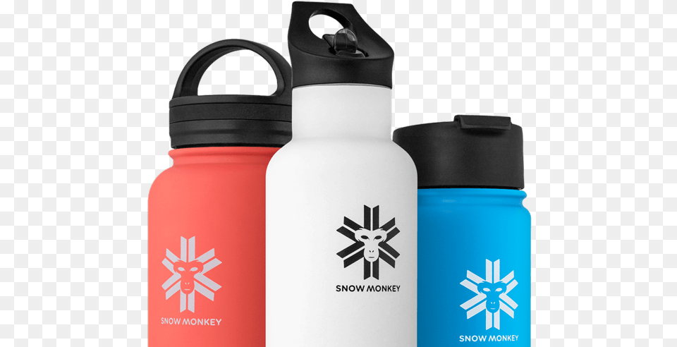 Snow Monkey Flask, Bottle, Water Bottle, Shaker Png Image