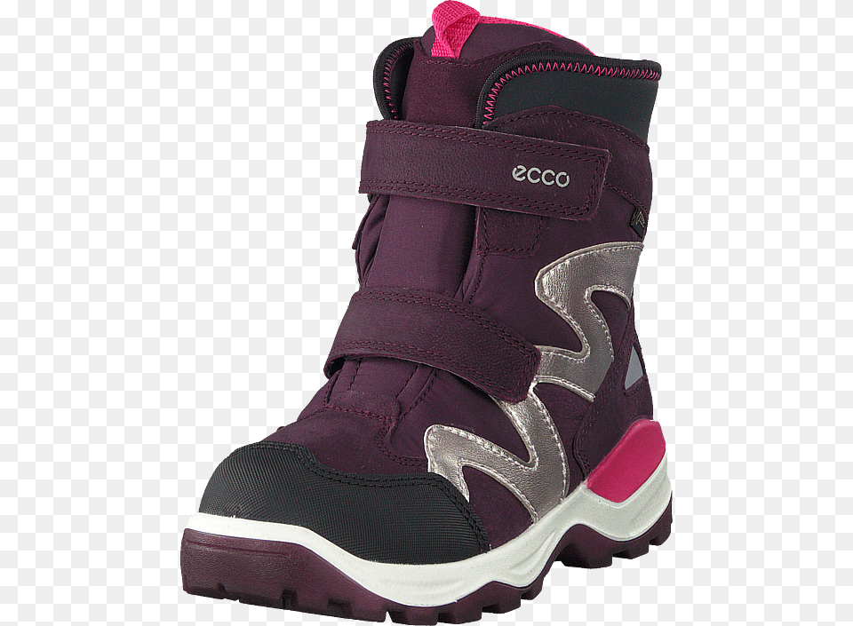 Snow Mountain Blackmauve Snow Boot, Clothing, Footwear, Shoe, Sneaker Png Image