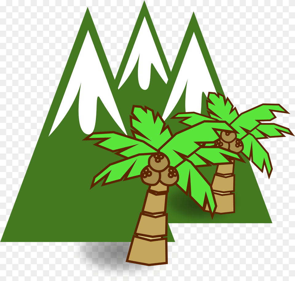 Snow Mountain Clip Art Glaciar Icono, Green, Leaf, Plant, Tree Png Image