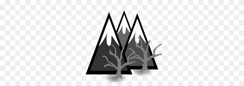 Snow Mountain Computer Icons Cap Drawing, Triangle, Weapon, Stencil, Bonfire Free Png Download