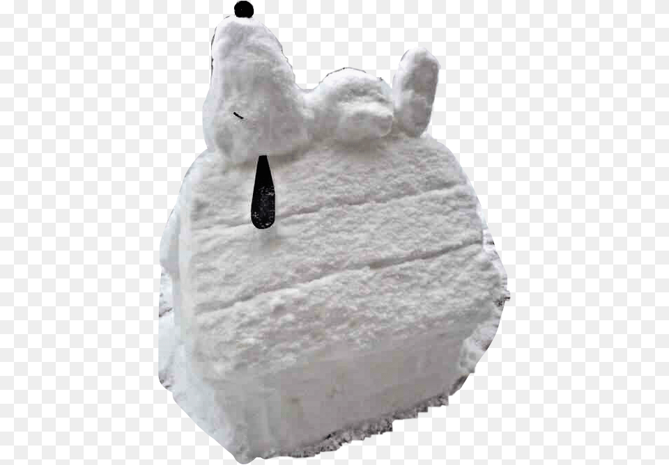 Snow Pile Creative Dog Snoopy Character Snowman White Cake, Winter, Nature, Outdoors, Sport Png Image