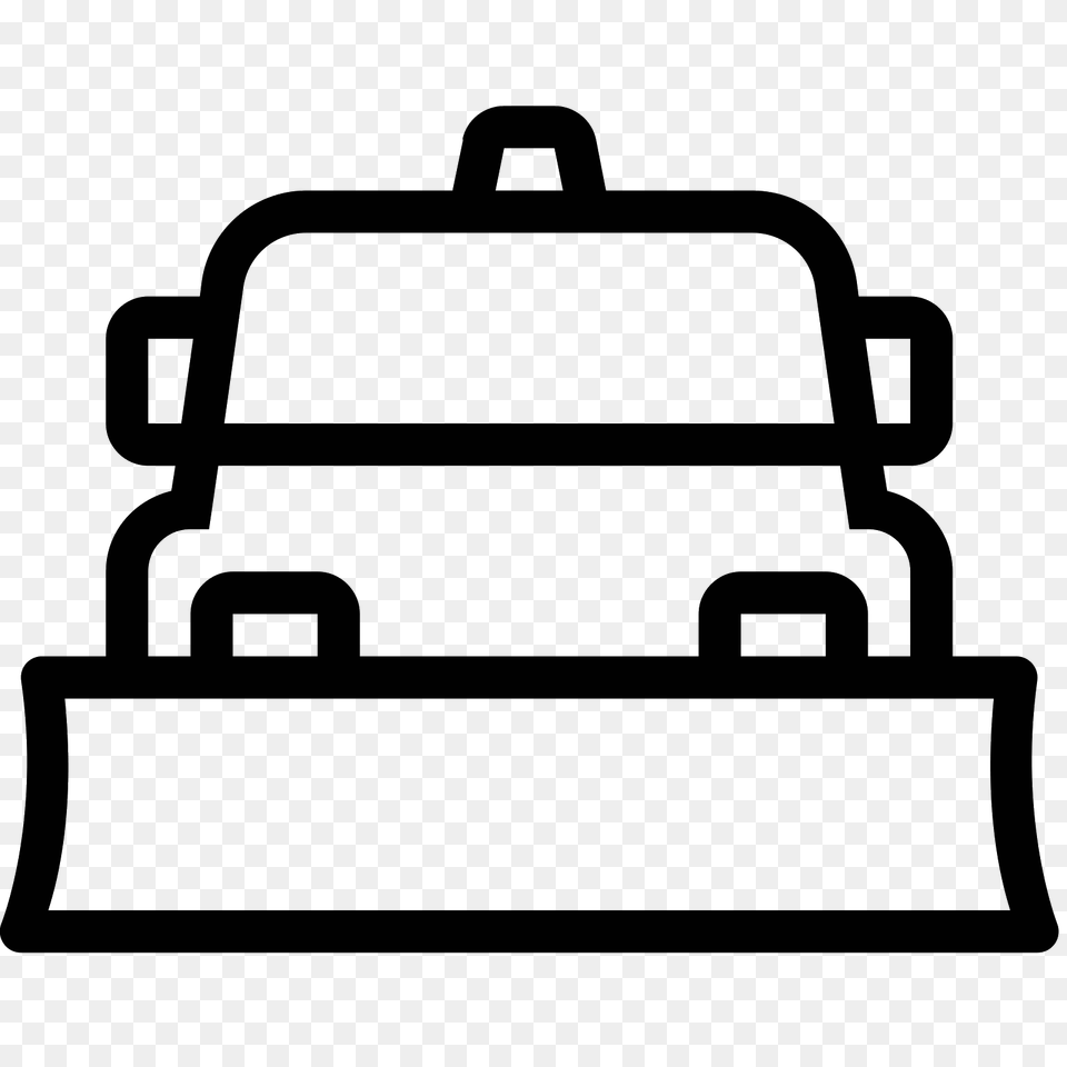 Snow Plow Truck Icon, Gray Png Image