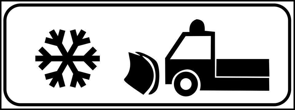 Snow Removal Vehicle, Stencil, Symbol, Outdoors Free Png