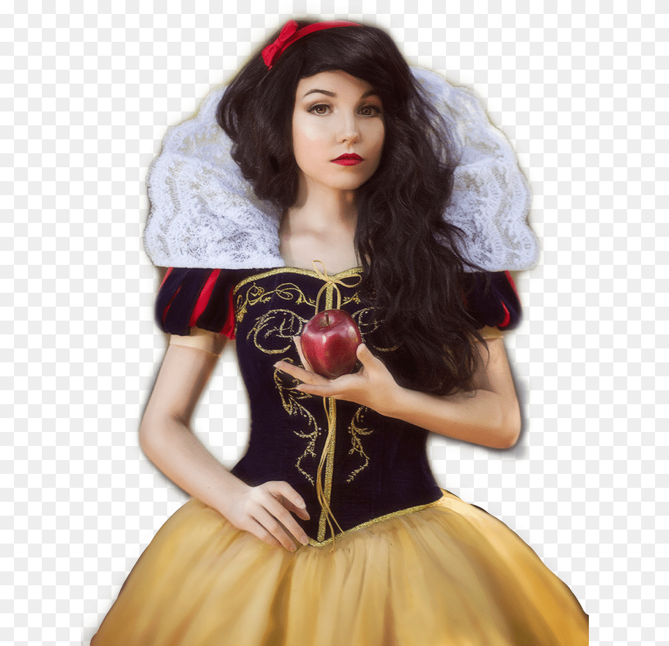 Snow Snowwhite Dwarves Disney Red Apple Sticker Custom Made Snow White Dress, Adult, Person, Woman, Female Free Transparent Png