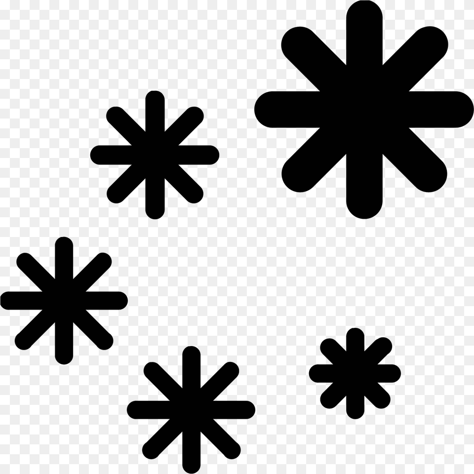 Snow Storm Icon This Is A Picture Of Six Snowflakes Dust Icon, Gray Free Png Download