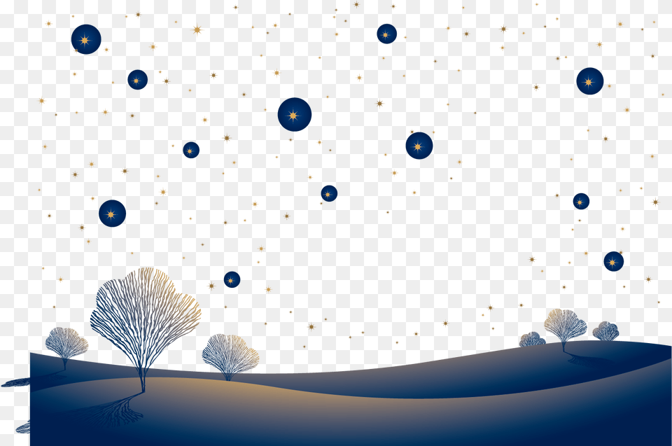 Snow Transparent Images Tree, Nature, Night, Outdoors, Astronomy Free Png