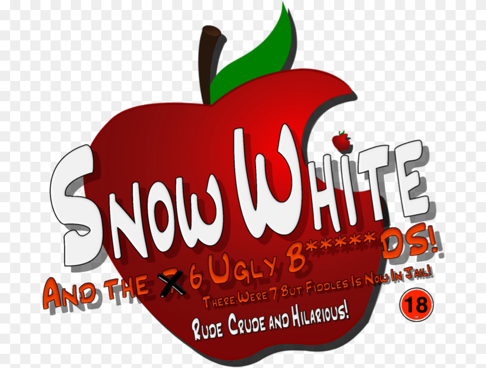 Snow White An Adult Pantomime Script Apple, Advertisement, Poster, Logo, Food Free Transparent Png