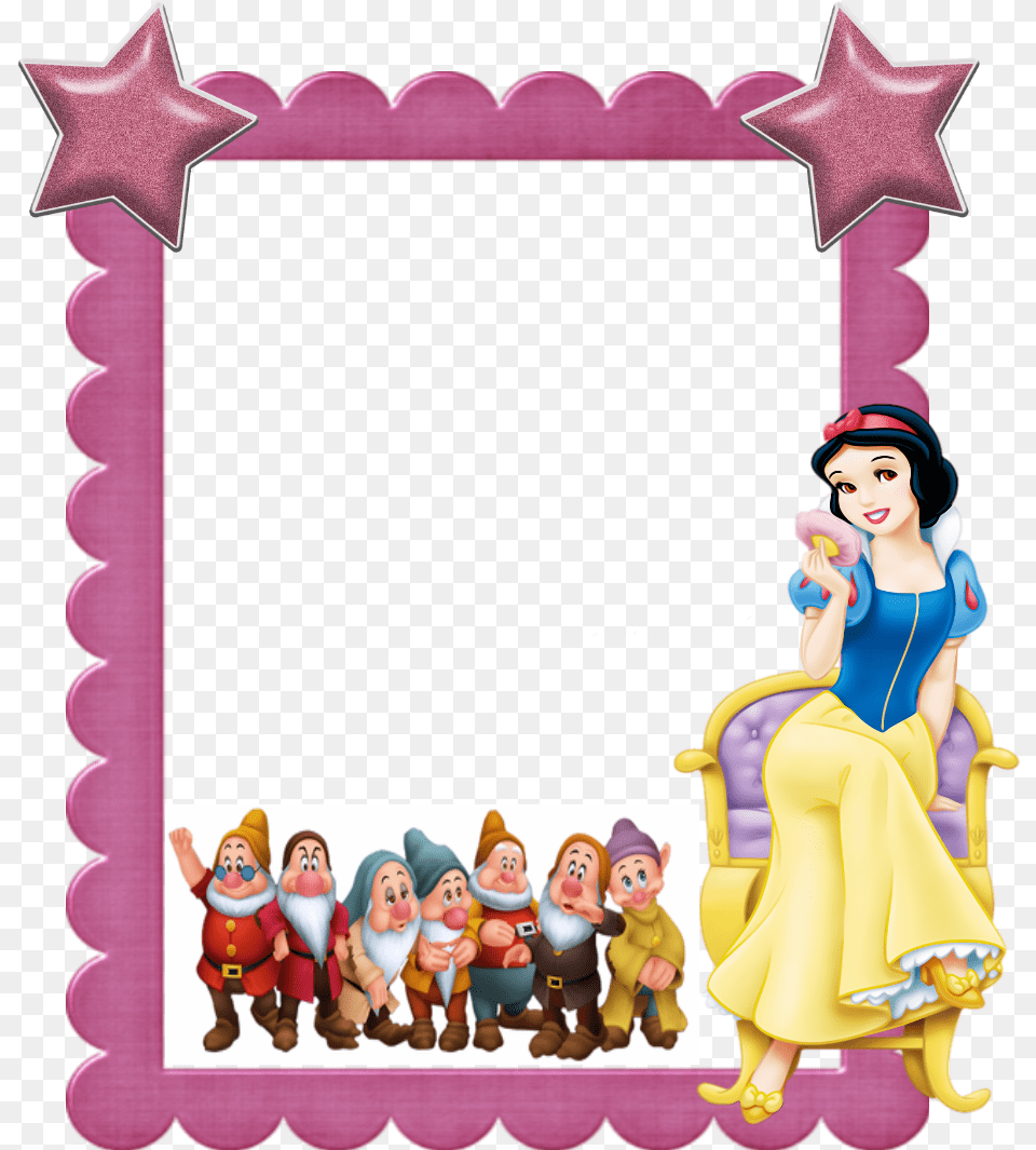 Snow White Border Frame, Adult, Female, Person, Woman Free Png