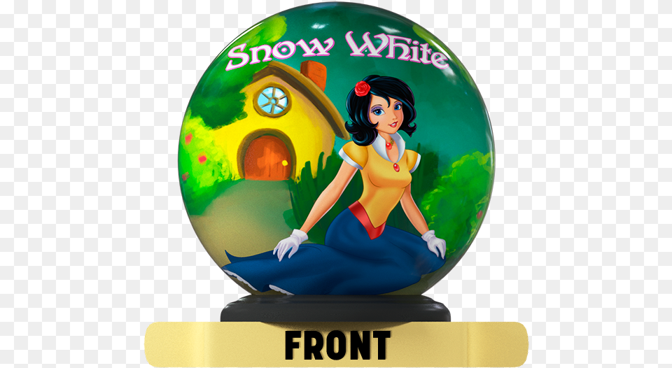 Snow White Bowling 300 Game Logo, Sphere, Adult, Female, Person Png