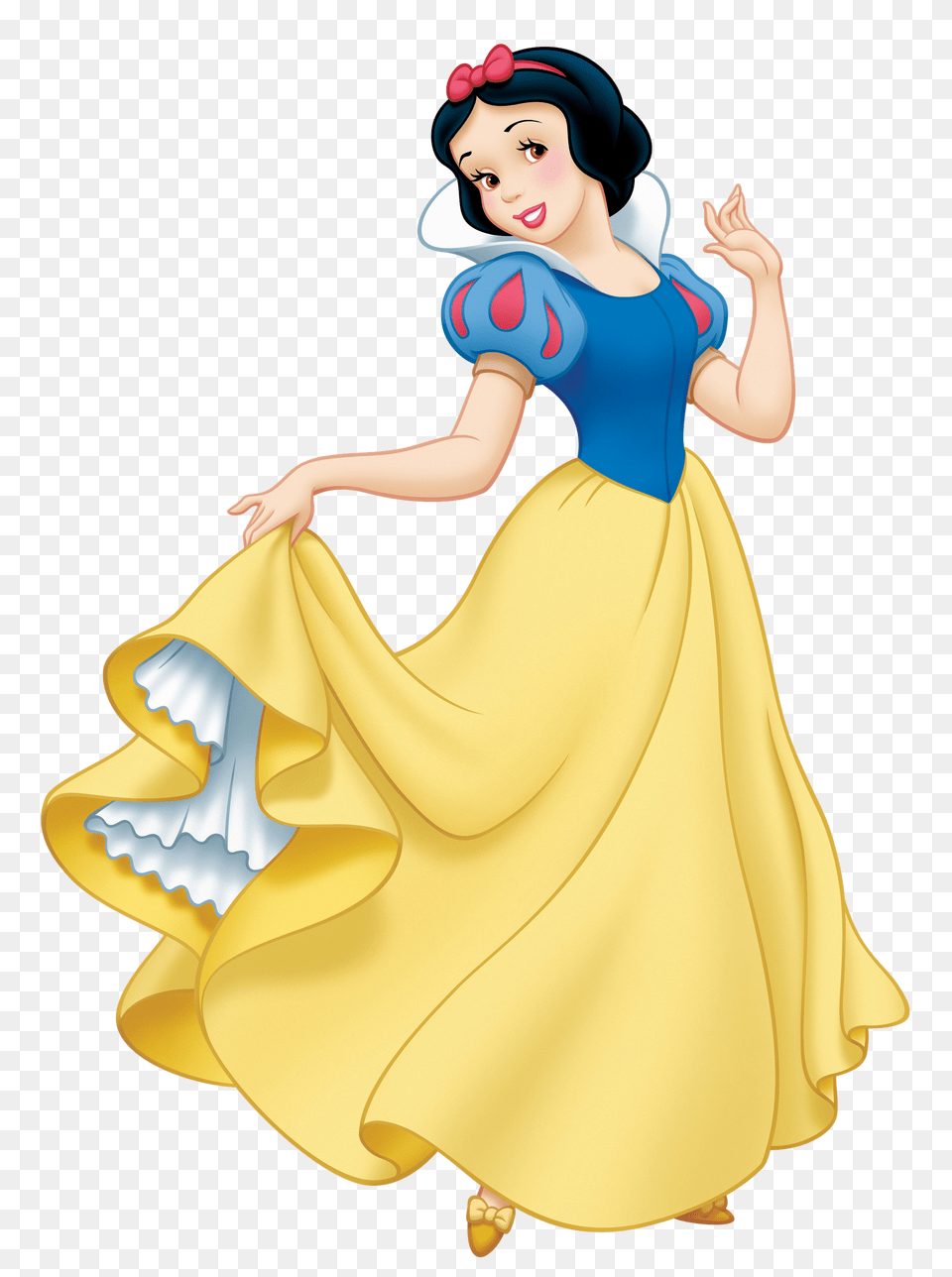 Snow White Dress Cartoon, Clothing, Costume, Person, Dancing Png Image