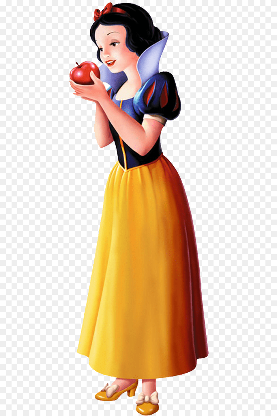 Snow White Logo Disney Snow White With Apple, Person, Cape, Clothing, Costume Png Image