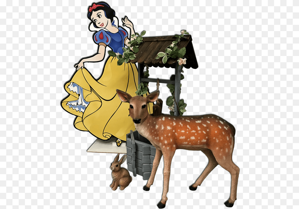 Snow White Package Cartoon, Animal, Deer, Wildlife, Mammal Free Transparent Png