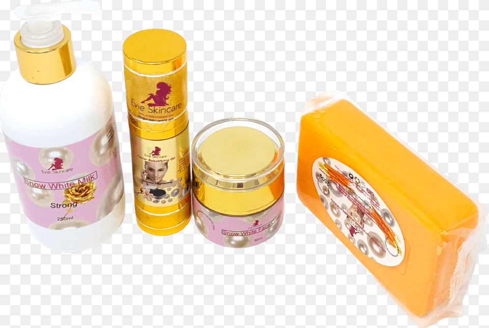 Snow White Set With Gluta Cm Soap Bottle, Lotion, Tape, Can, Tin Free Png Download