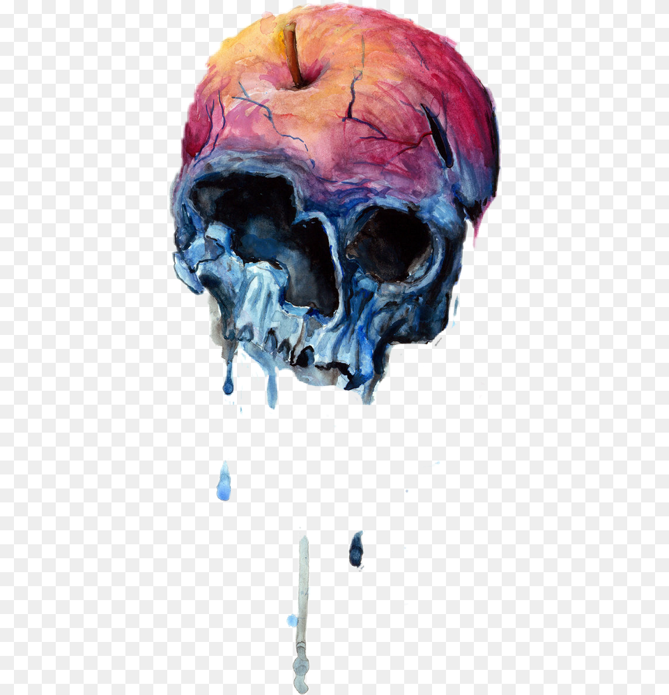 Snow White Skull Apple, Painting, Art, Person, Man Free Png