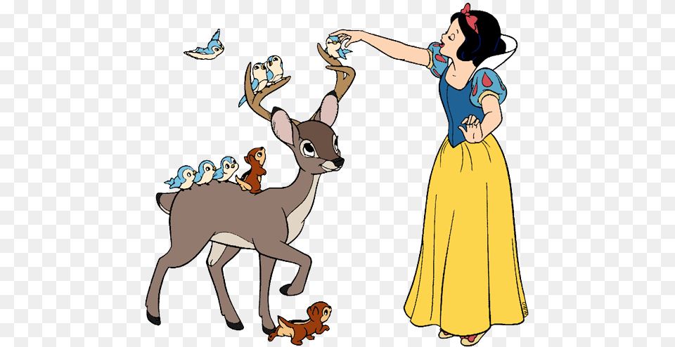 Snow White Snow White Forest Animals Snow White Deer Clipart, Adult, Person, Female, Woman Free Transparent Png