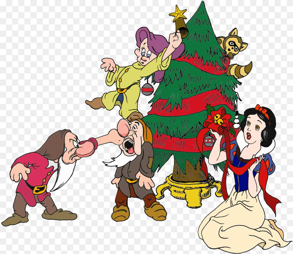 Snow White With Grumpy Sneezy And Dopey Snow White Woman Sneezy, Adult, Wedding, Person, Female Png
