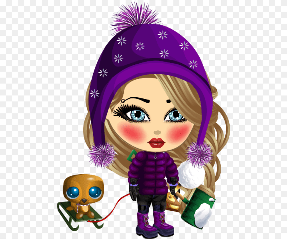 Snowball Clipart Snow Fort Doll, Purple, Baby, Person, Toy Free Transparent Png