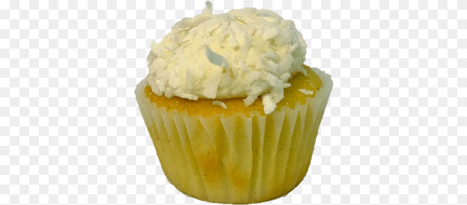 Snowball Coconut Cupcakes Cupcake, Cake, Cream, Dessert, Food Free Png Download