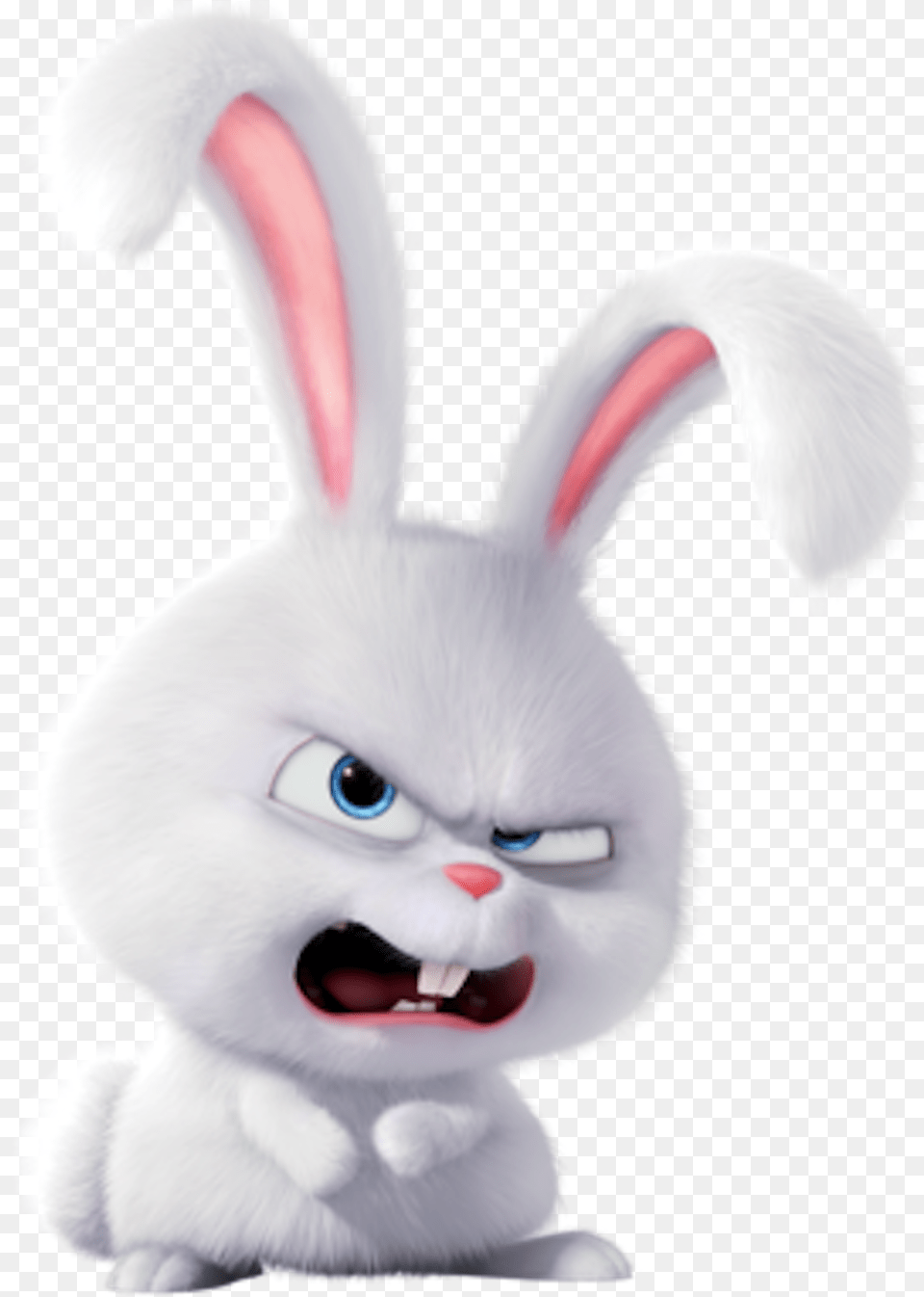 Snowball Evil Bunny From Secret Life Of Pets, Plush, Toy, Animal, Mammal Free Png