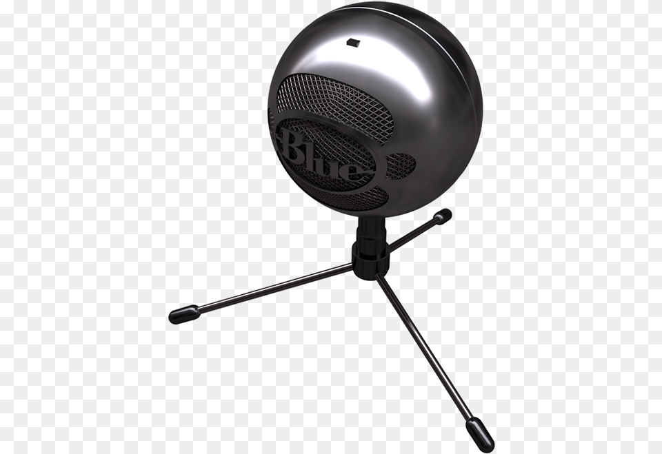 Snowball Microphone Black And White Blue Snowball Subwoofer, Electrical Device, Appliance, Blow Dryer, Device Free Transparent Png