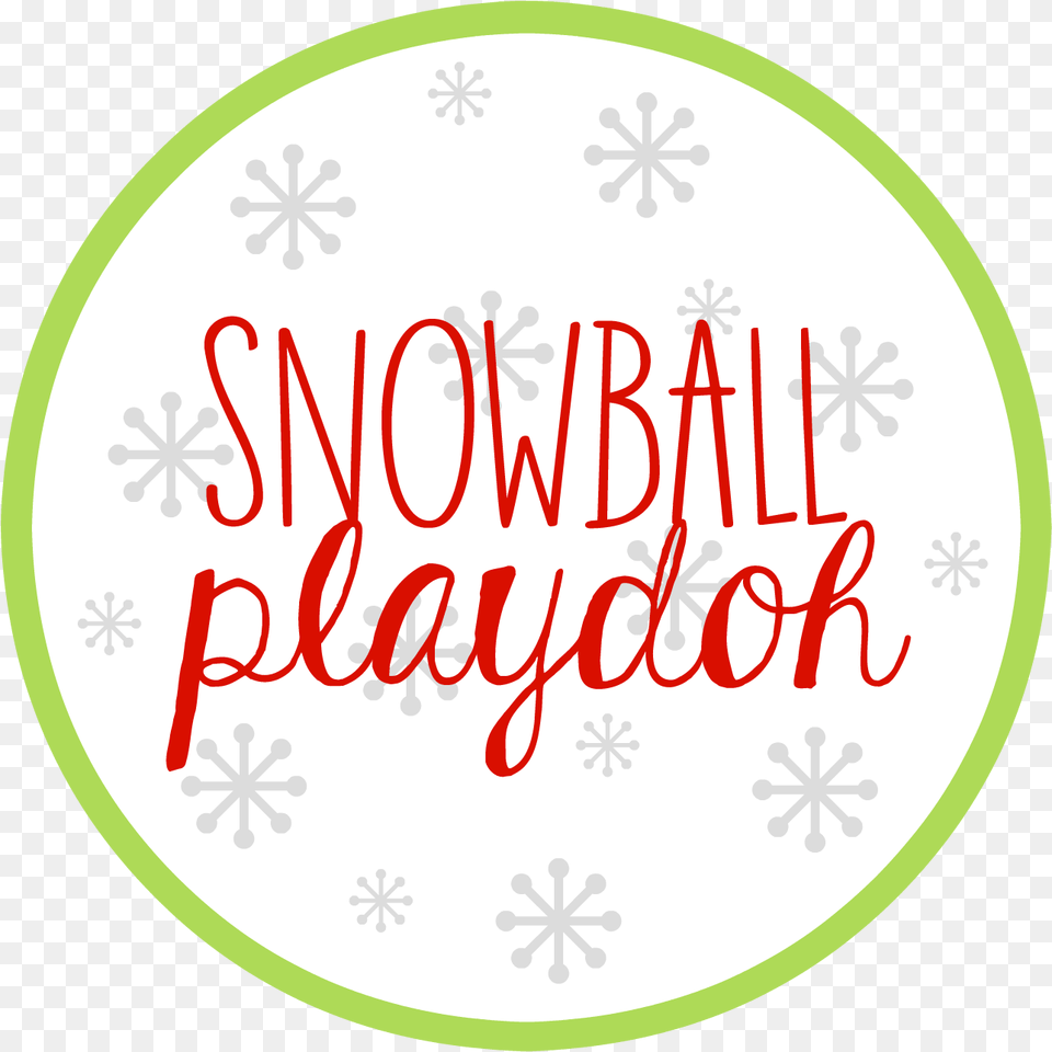 Snowball Playdoh Printable Circle, Outdoors, Disk, Text Free Png