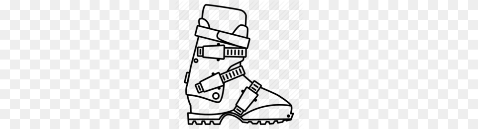 Snowboard Mountain Clipart, Boot, Clothing, Footwear Png Image