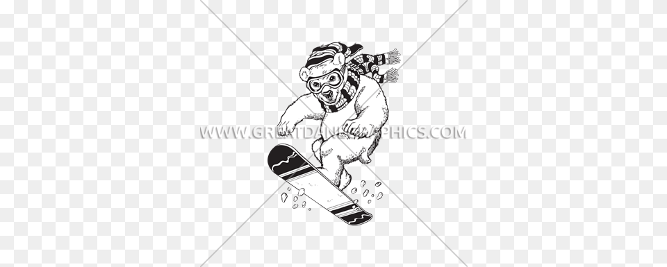 Snowboard Svg Clip Royalty Stock Polar Bear Snowboarding, Baby, Person, Nature, Outdoors Free Transparent Png