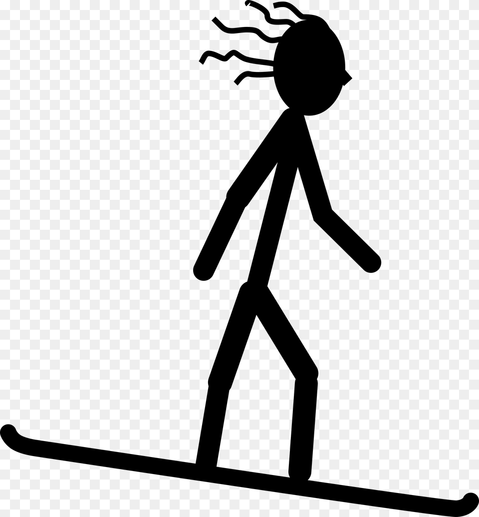Snowboarder Clipart, Gray Png Image