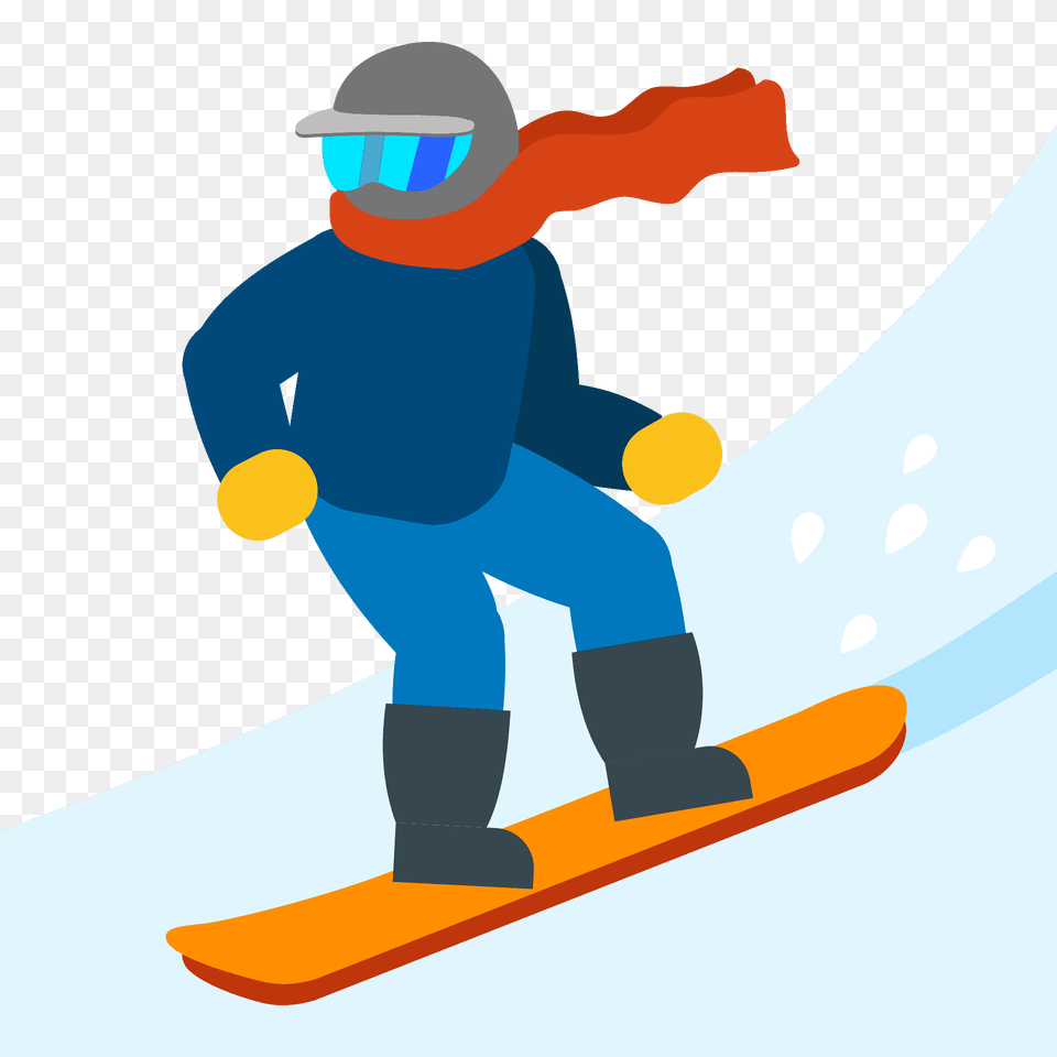 Snowboarder Emoji Clipart, Adventure, Snowboarding, Snow, Person Free Png Download