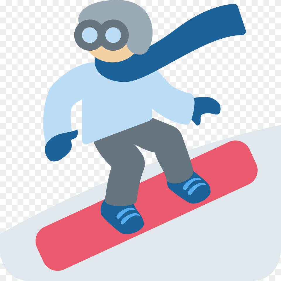 Snowboarder Emoji Clipart, Adventure, Leisure Activities, Nature, Outdoors Free Png