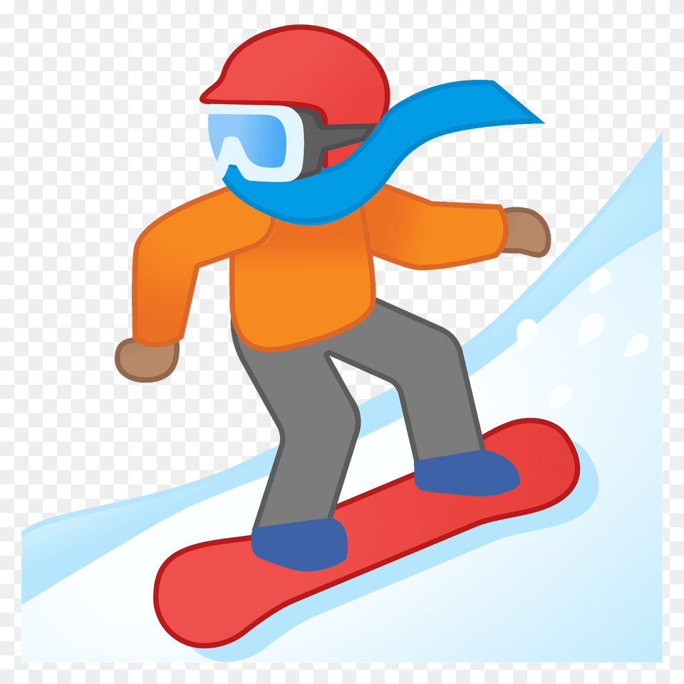 Snowboarder Emoji Clipart, Adventure, Leisure Activities, Nature, Outdoors Free Png Download