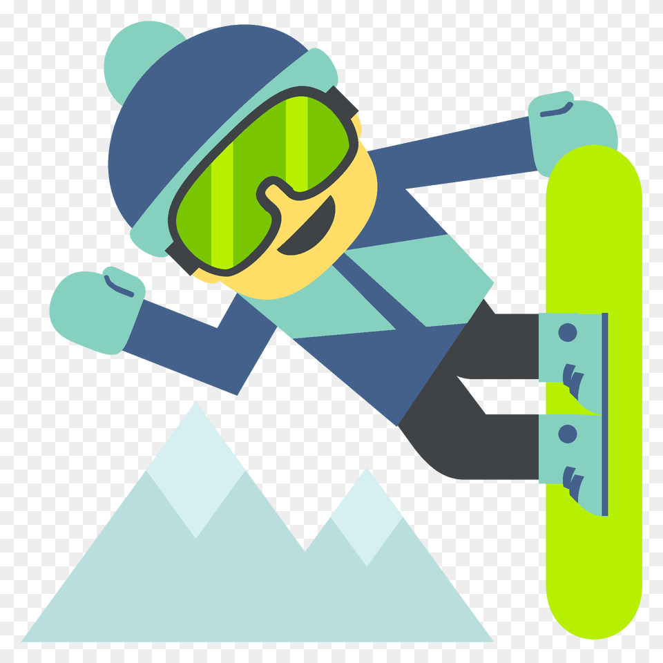 Snowboarder Emoji Clipart, Outdoors Png