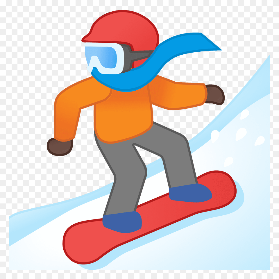 Snowboarder Emoji Clipart, Adventure, Leisure Activities, Nature, Outdoors Png