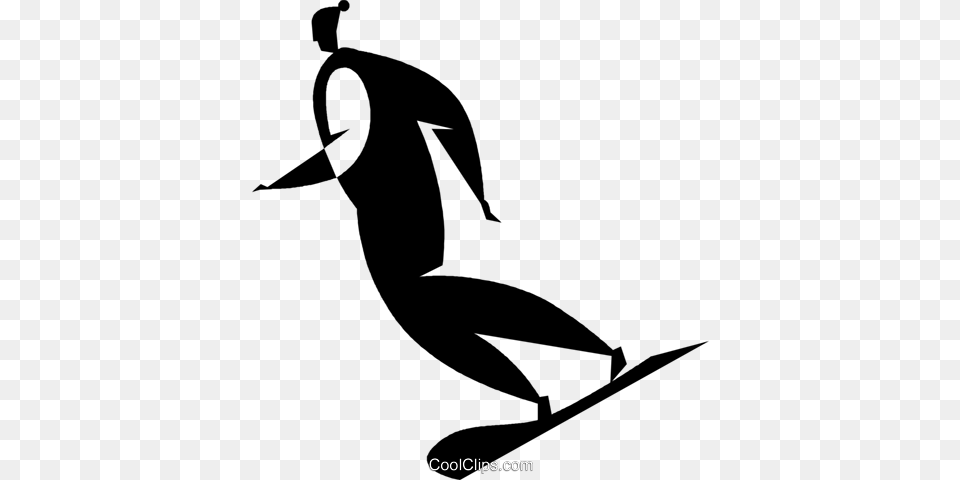 Snowboarder Royalty Vector Clip Art Illustration, Animal, Mammal, Orca, Sea Life Free Transparent Png