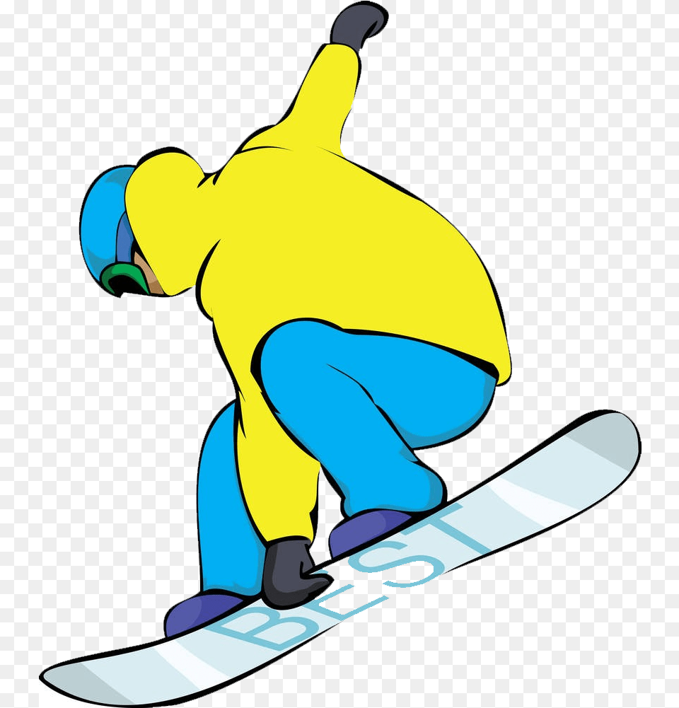 Snowboarding Cartoon Skiing Download Hd Clipart, Adventure, Leisure Activities, Nature, Outdoors Free Png