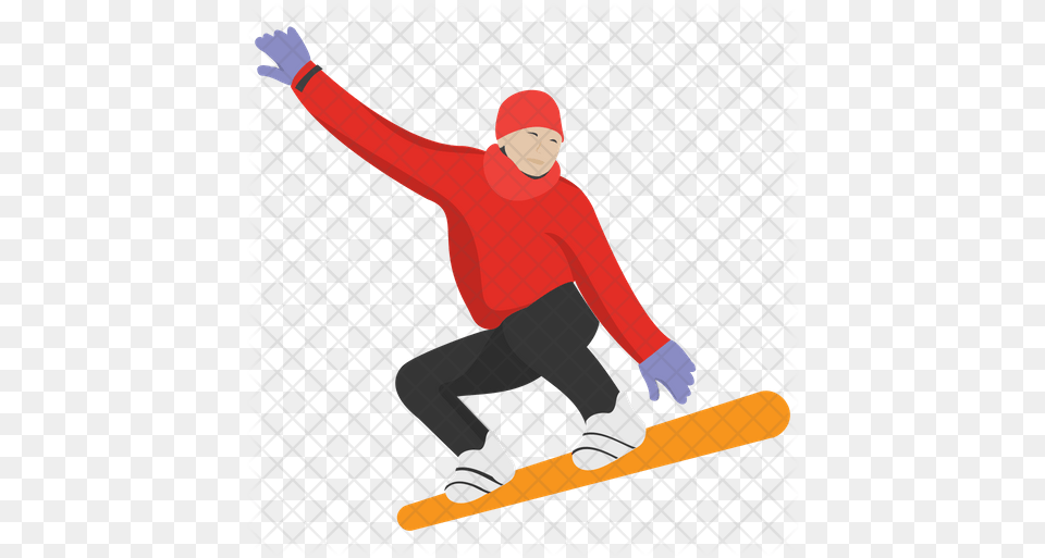 Snowboarding Icon Telemark Skiing, Person, People, Nature, Outdoors Png Image
