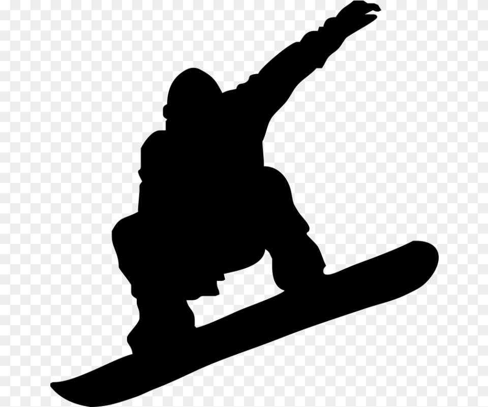 Snowboarding Skiing Silhouette Clip Art, Adventure, Leisure Activities, Nature, Outdoors Png