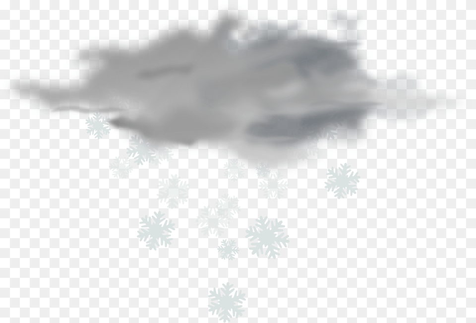 Snowfall Dark Rain Clouds, Nature, Outdoors, Snow, Snowflake Free Png Download