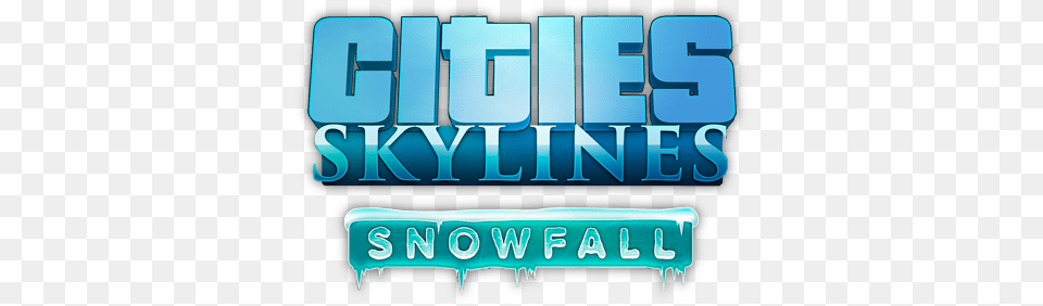 Snowfall Logo Cities Skylines Logo, Ice, Text Free Transparent Png