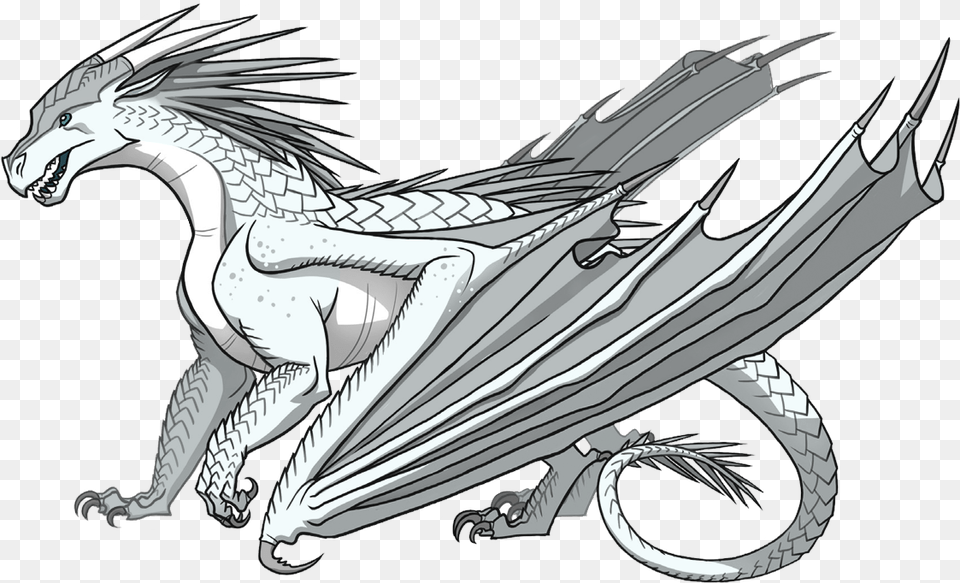 Snowfall Wings Of Fire Wiki Fandom Icewing Wings Of Fire Dragons, Dragon, Machine, Wheel, Adult Free Transparent Png