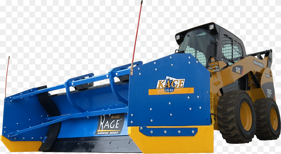 Snowfire Box Snow Plow System Kage Innovations Skid Steer Loader, Machine, Bulldozer, Tractor, Transportation Free Png Download