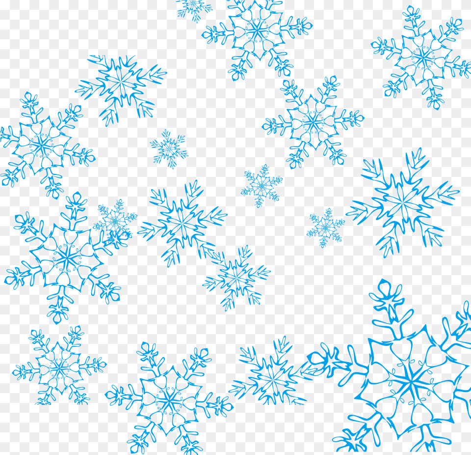 Snowflake Blue Copos De Nieve Vector, Nature, Outdoors, Snow, Pattern Png Image