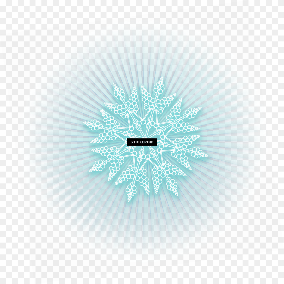 Snowflake Blue Ice Circle Png Image